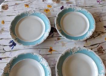 PRL talerze porcelana art deco Wałbrzych 2+2