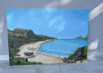 Obraz olejny pejzaż 100x70 cm