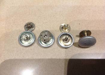 Guziki Wojskowe - Groszek Stare Sygnowane - 4 szt