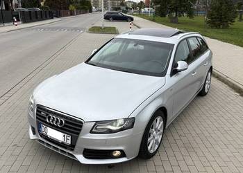 Audi A4 B8 S-lina 2.0tfsi 180km. szklany dach felgi klima  ładna okazja,