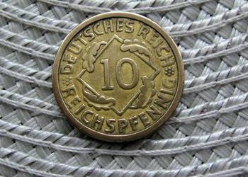 Niemcy ( Weimar ) 10 Reichspfennig 1924r - A