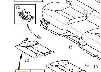 VOLVO S90 V90 II modul podgrzewania kanapy OE 31467441
