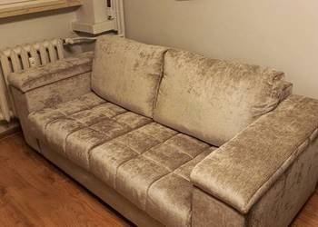 Sofa Angel ze stelażem włoskim + materac + pojemniki