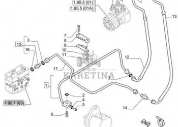 New Holland T6010 Rurka hydrauliczna 47123588