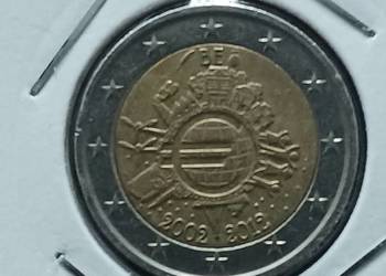 2 Euro Belgia 2012 r. - 10 Lat Euro