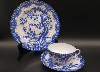 Japoński Zestaw Śniadaniowy/Kawowy - "Eggshell" Kwitnąca Wiśnia (Sakura)