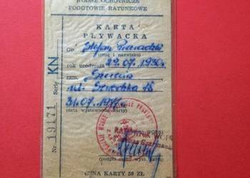 ( 1906 ) Karta Pływacka, Przeradzki
