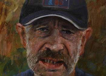 Obraz olejny Jan Łoś Portret 24/30