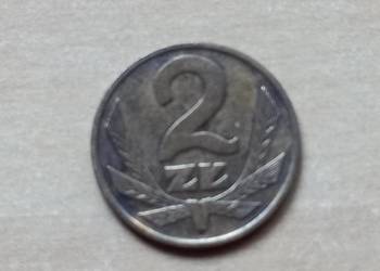 Moneta 2 zł 1976 rok brak znaku menicy