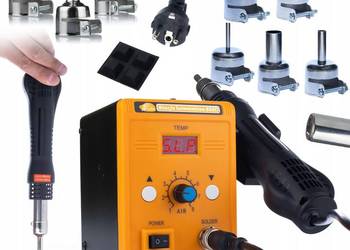 Stacja Lutownicza Hot-Air Rosfix 858D | 700W, 8 Dysz, 100-500°C