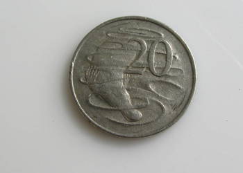 Moneta 20 Cents Elizabeth II Australia 1966 r