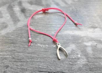 Bransoletka Wishbone, srebrna Kość Szczęścia