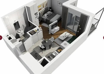 Cesja studio 32,84 m2 w inwestycji Kapitanat nad Motławą, Gdańsk Śródmieśc…