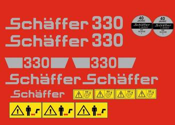 Naklejki Schaffer 330 i inne modele super mocne zamienniki