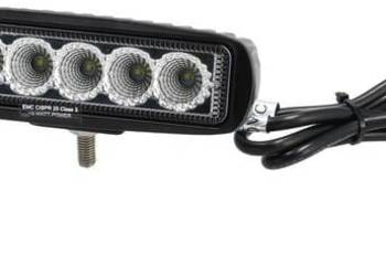 Lampa robocza LED, prostokątna 18W 1620lm, biała, 160x60x70 mm światło sku…