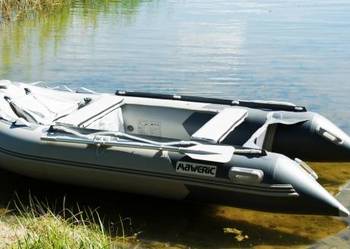 ponton MAWERIC 370D z aluminiową podłogą, dużą knagą na dzi