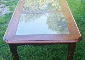 Stół drewniany dębowy.