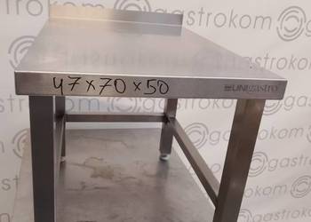 Stół ze stali nierdzewnej  47x70x50 z rantem