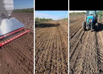 Uprawa broną aktywna pod sadzenie zasiew równanie kolein