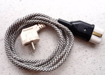 Kabel przewód do prodiża 180cm w oplocie bawełnianym
