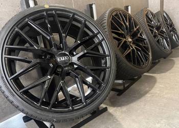 20 cali Audi A4 Mercedes w205 VW Sirocco felgi alusy komplet z oponami 5x11