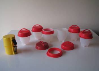 Otwieracz, rozbijak do jajek, silikonowe kubki, forma do gotowania jajek