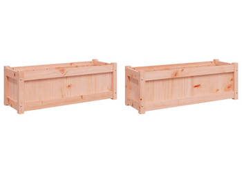 Donice ogrodowe 2 szt. lite drewno daglezjowe WM-837456