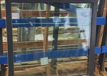 Okno PCV FIX 116x113 antracyt - dostępne od ręki!