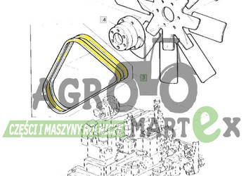 AZ46283 ZESTAW PASKÓW 2szt JD orginal AZ46283 ZESTAW PASKÓW 2szt JD orginal