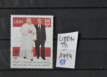 Znaczki. Papież Jan Paweł II Liban III ** Ks Chrostowski 288