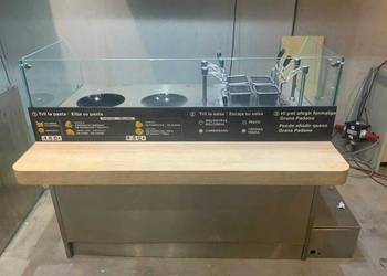 Profesjonalna wyspa live cooking SILKO - pasta station + okap