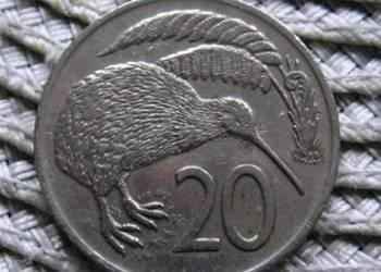 Nowa Zelandia 20 Centów 1977r