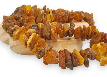 Korale z bursztynu, BURSZTYN bałtycki sieczka surowa #993