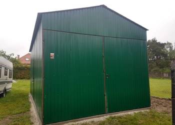 Blaszana hala 4×7m- ciemnozielona