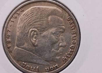 5 Marek Niemcy 1936 r.-Paul von Hindenburg-men. A - nr. 1