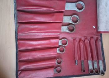 Zestaw 12 kluczy płasko oczkowych PRL RWKa