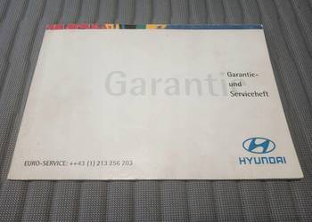 Hyundai Trajet 2001 Książka Gwarancyjna / Serwisowa Austria