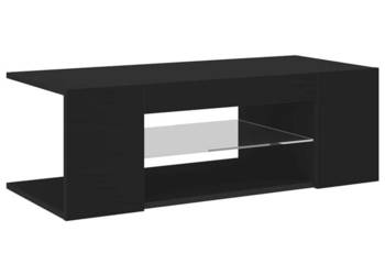 vidaXL Szafka pod TV z oświetleniem LED, czarna(SKU:804239)
