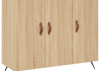 Szafka dąb sonoma 90x34x80 cm materiał drewnopochodny WM-828079