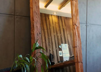 Lustro w ramie ze starego drewna - Alldeco