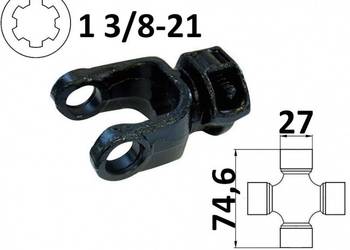 Widłak ciągnikowy 1 3/8-21, na krzyżak 27x74,6mm 56748