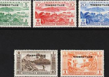 NOWE HEBRYDY 1957 MNH**-kompletna seria!