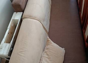 kanapa rozkładana sofa łóżko tapczan dwuosobowy wyczyszczona