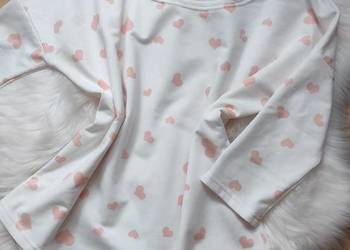 Krótka bluza w serduszka M/L