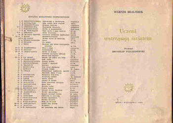 (4546) UCZENI WSTRZĄSAJĄ ŚWIATEM – WERNER BRAUNBEK