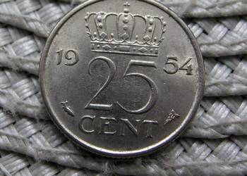 Holandia 25 Cent 1954r