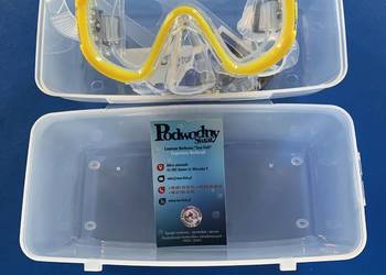 Maska nurkowa Junior dla dzieci przezroczysty silikon