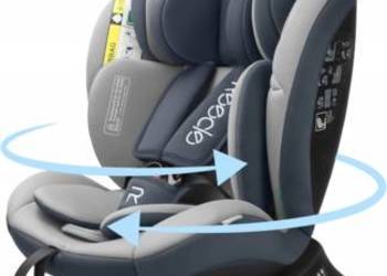 Reecle I-size Obrotowy fotelik samochodowy 360 ISOFIX 40-150 cm 3-36 kg