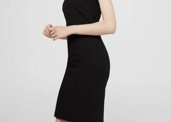 MANGO sukienka bodycon z ozdobnym szwem czarna XS