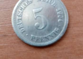 Moneta 5 pfennig 1904 r.